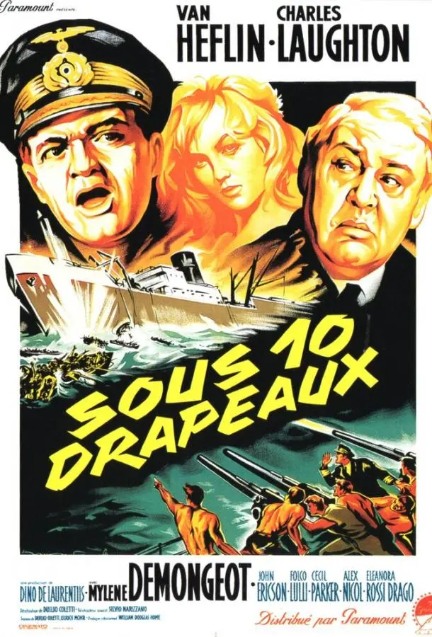 Под десятью флагами (1960) смотреть онлайн